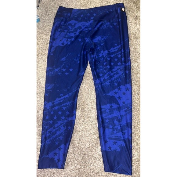 Nike USA‎ Power Victory Leggings Size XL  Athleisure Blue Patriotic - Picture 6 of 7